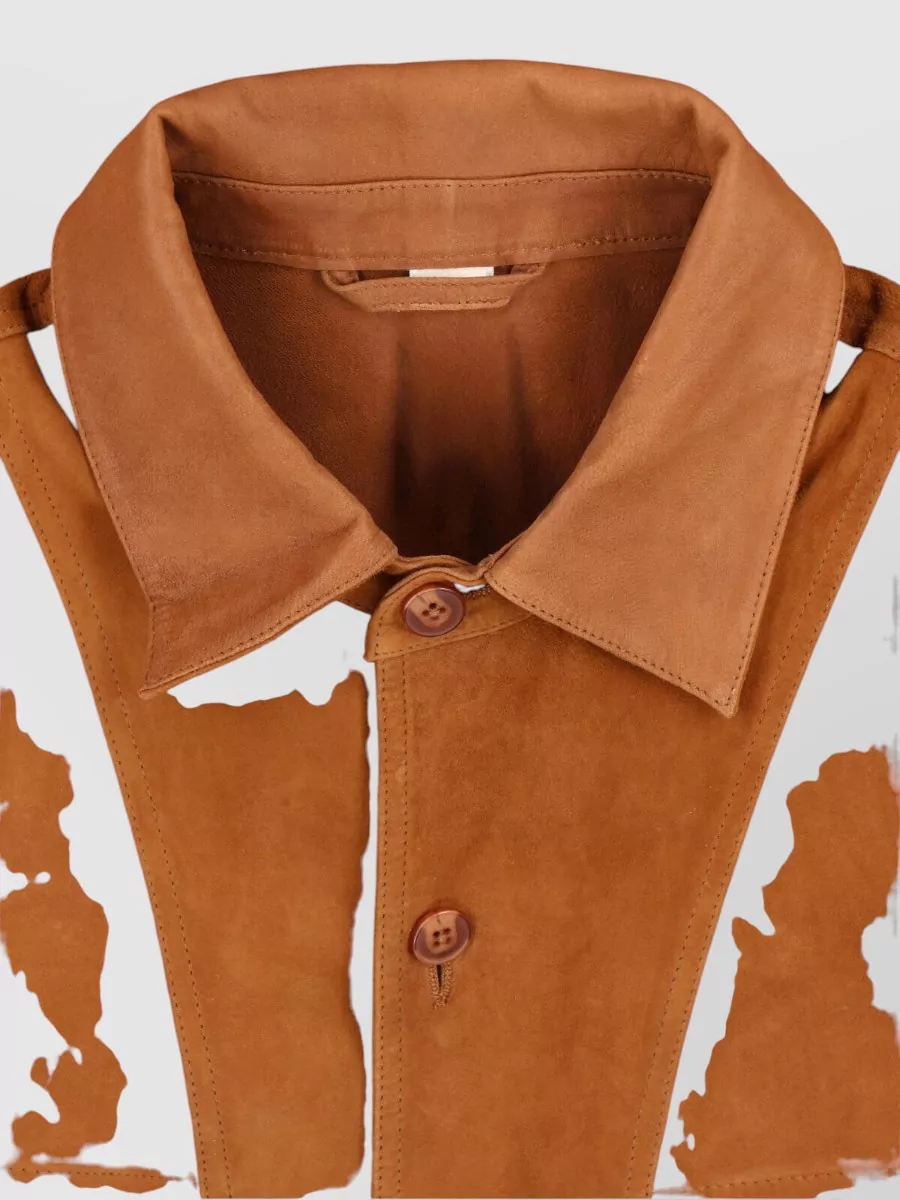 Sunflower Leather Shirt Jacket