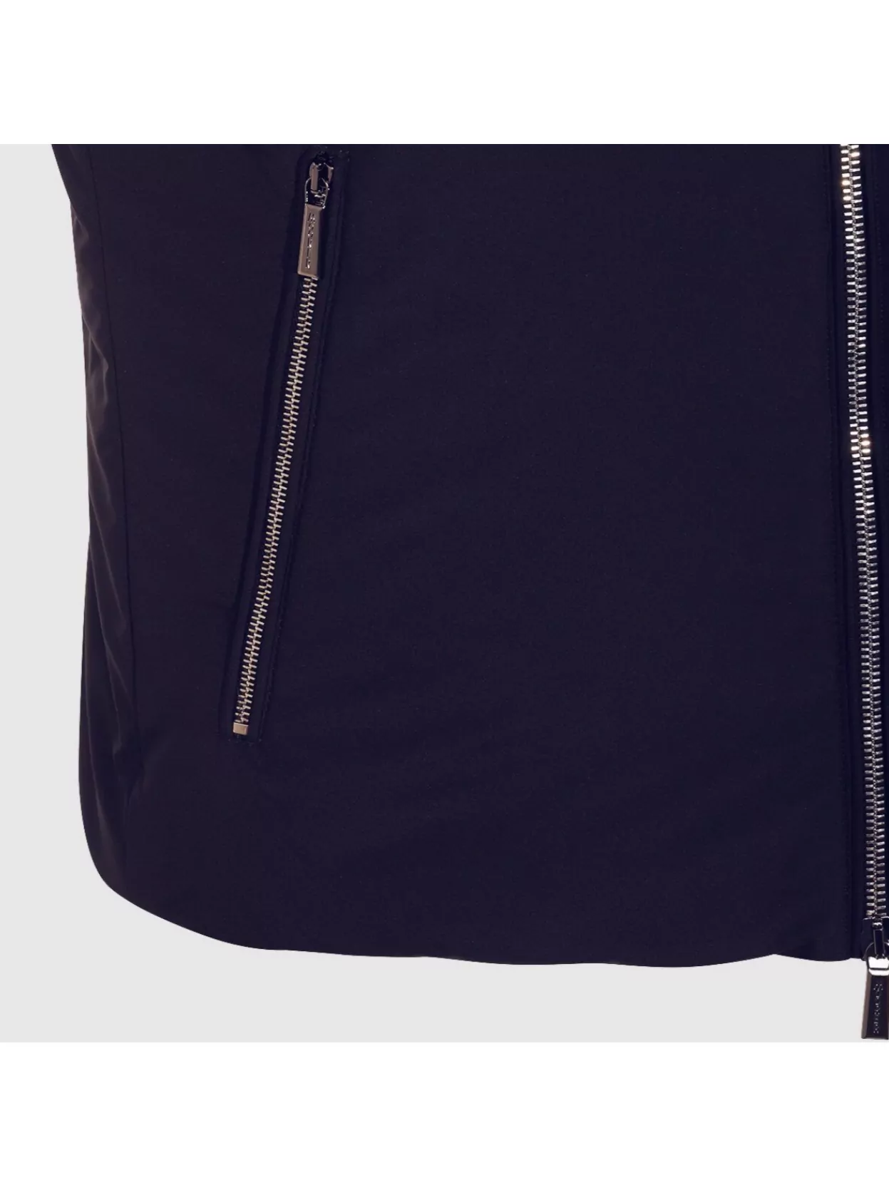 Moorer Padded Jackets With High Collar And Side Zip Pockets In Blue