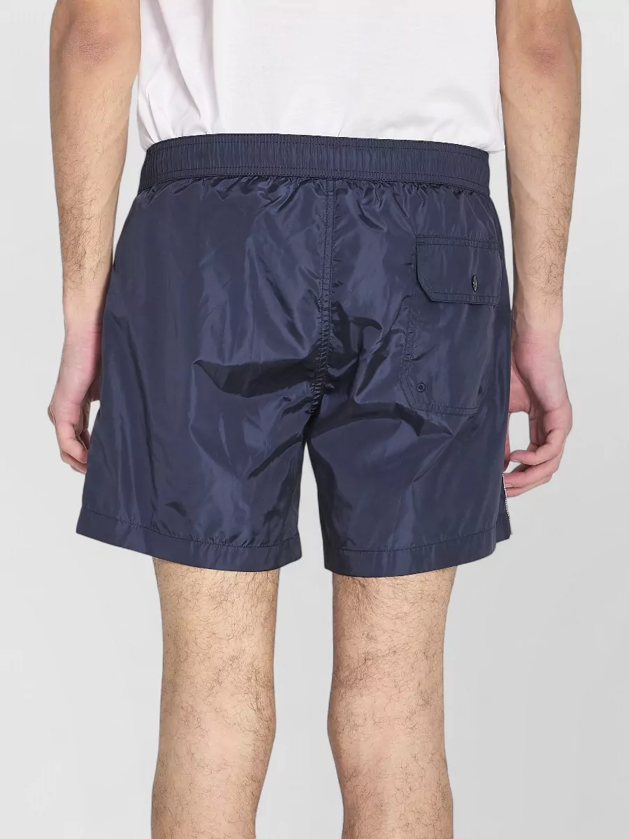 Moncler Logo Patch Swim Shorts