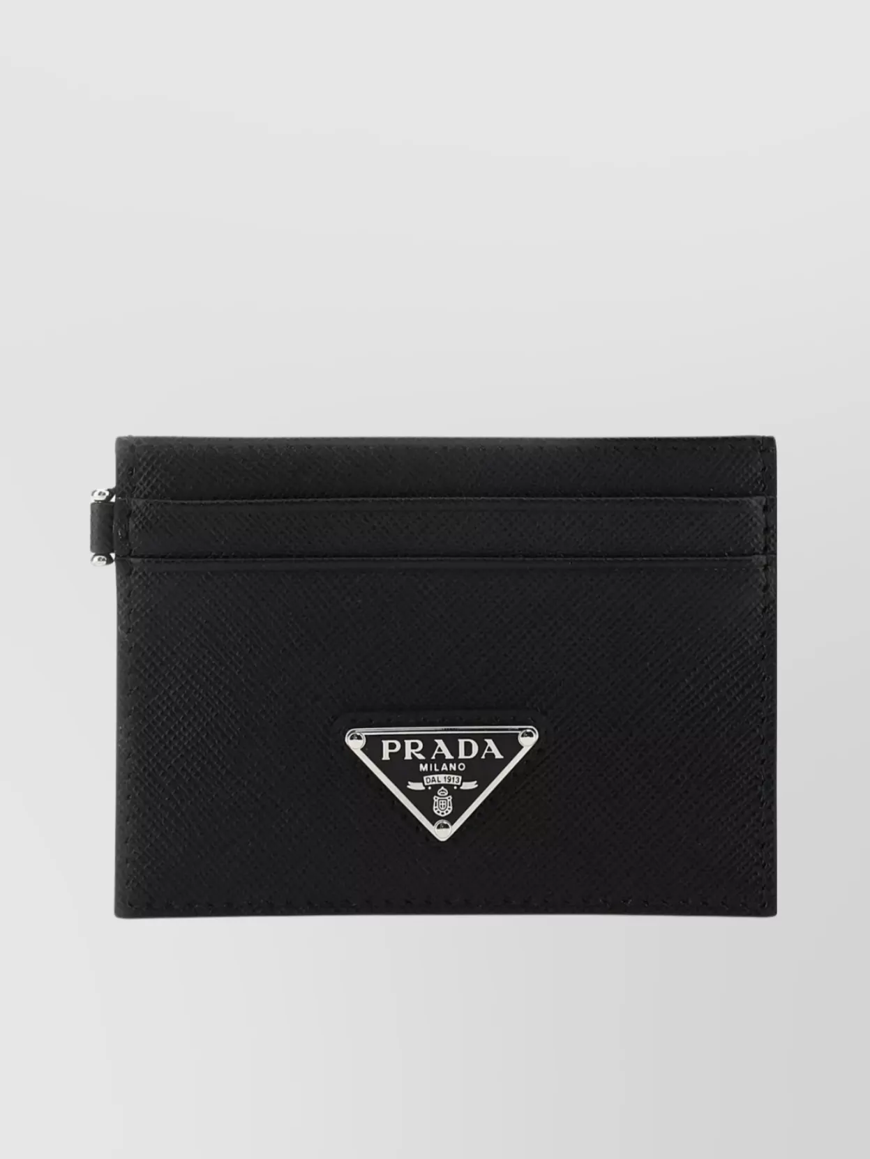 Shop Prada Leather Neck Lanyard Card Holder