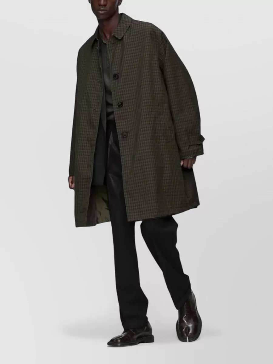 Maison Margiela Checked Trench Coat