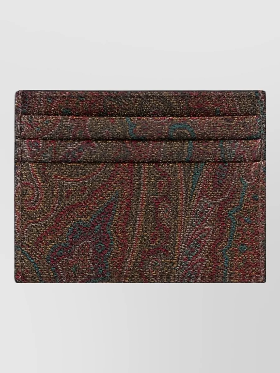 Etro cotton card holder