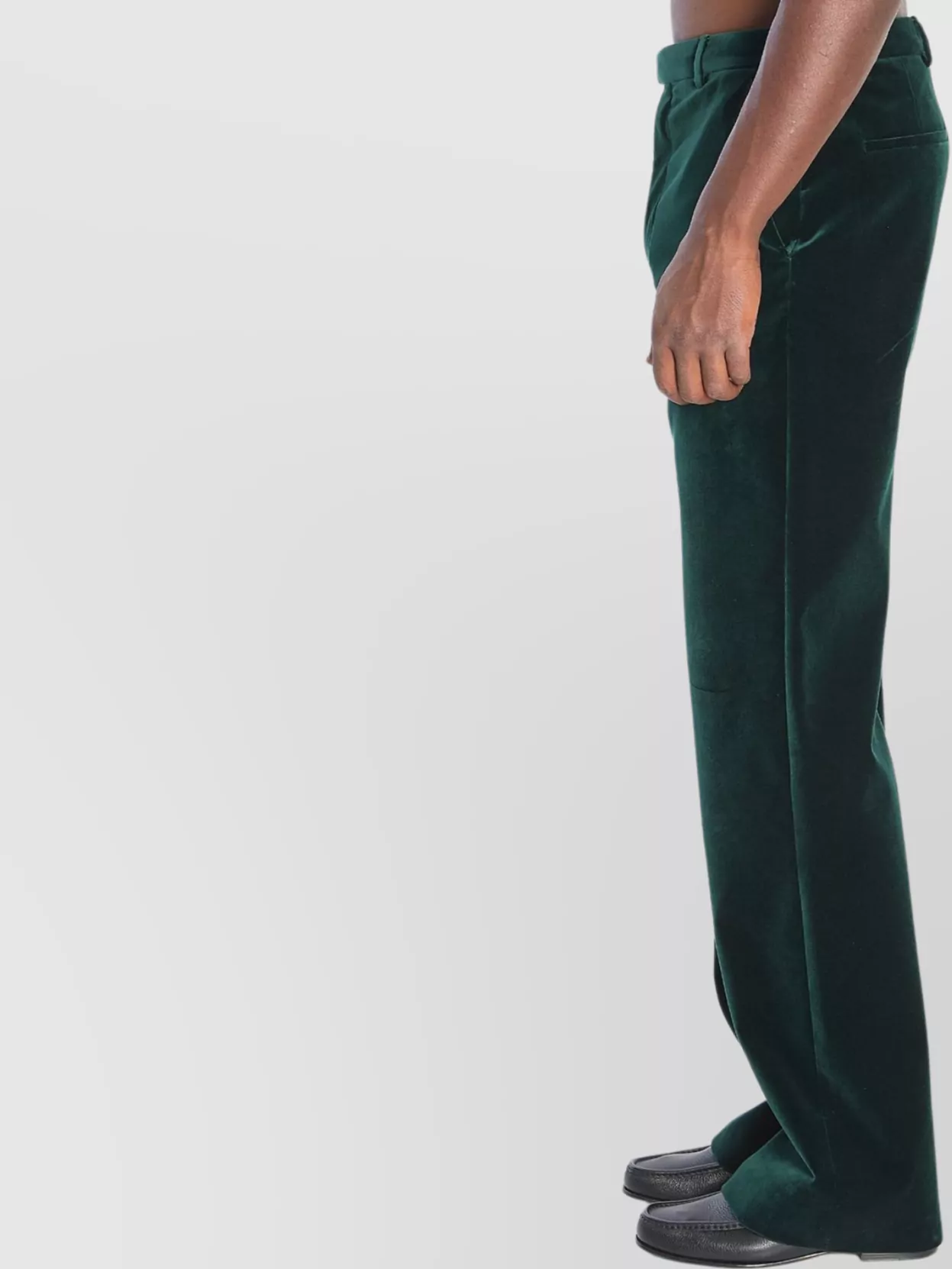 Gucci Luxe Cotton Velvet Wide Leg Trousers