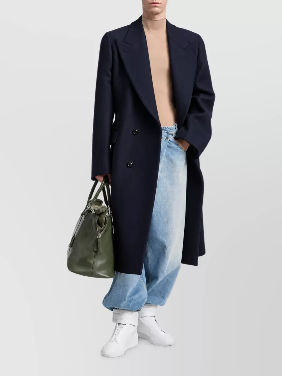 Maison Margiela Wool Double-Breasted Coat