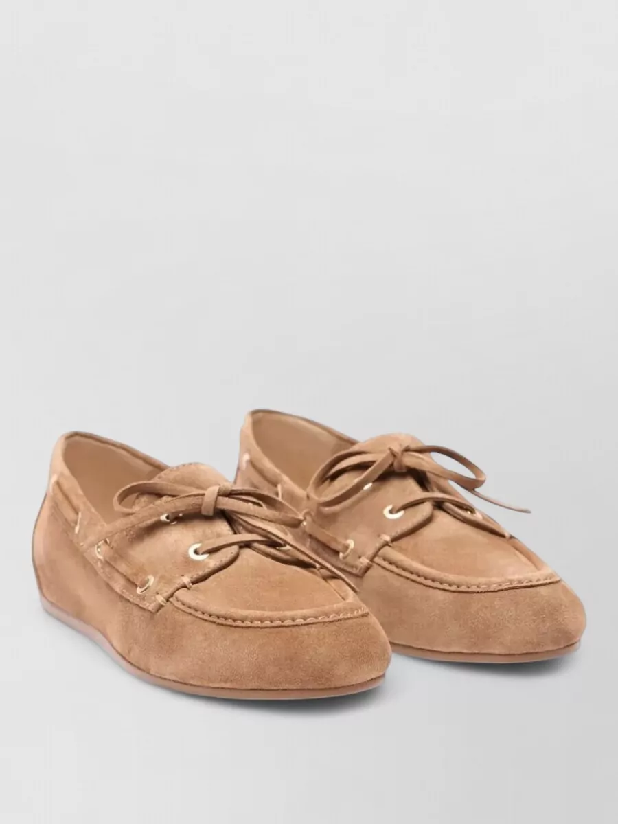 Stuart Weitzman Suede Leather Loafers