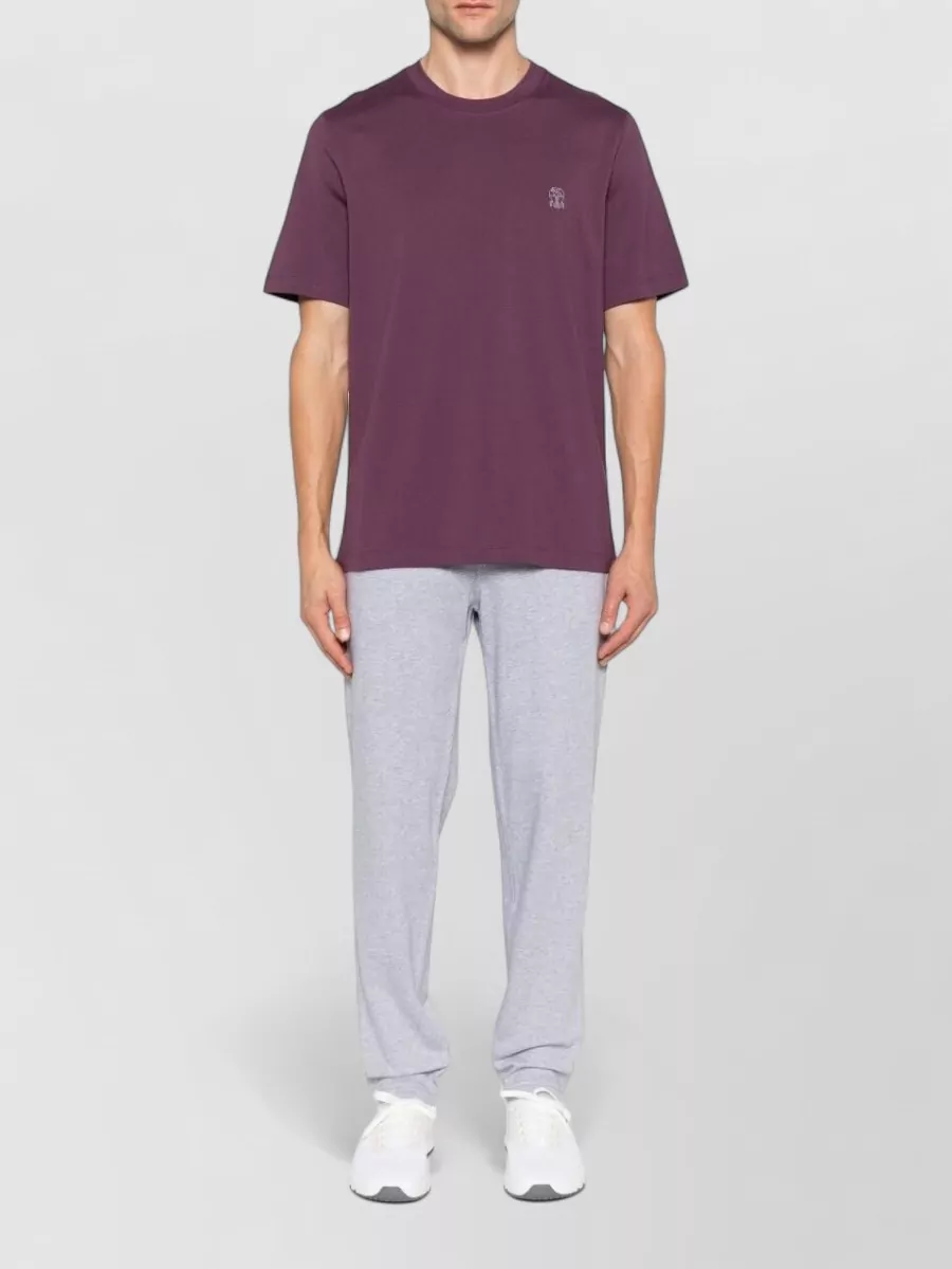 Brunello Cucinelli Mid-Rise Cotton Track Pants