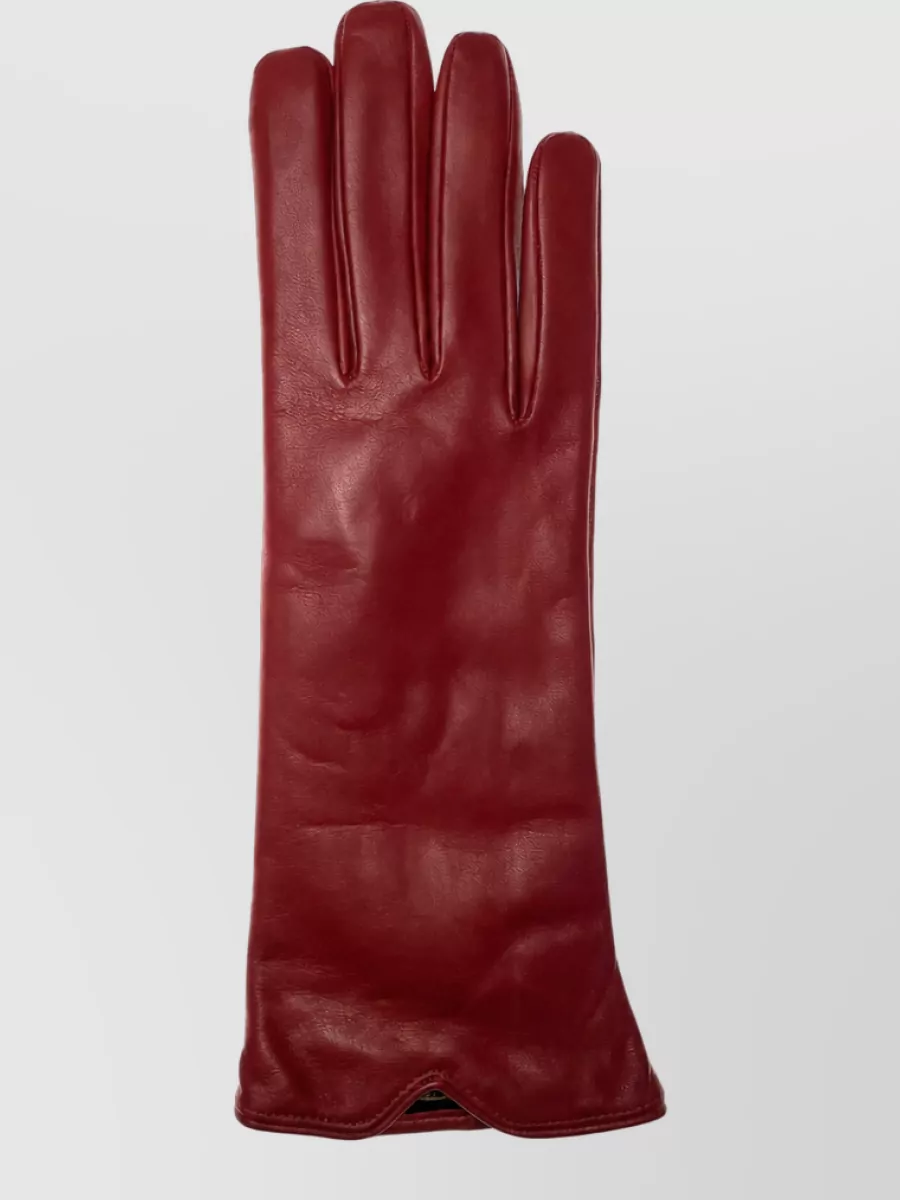 Restelli Leather Cashmere Gloves