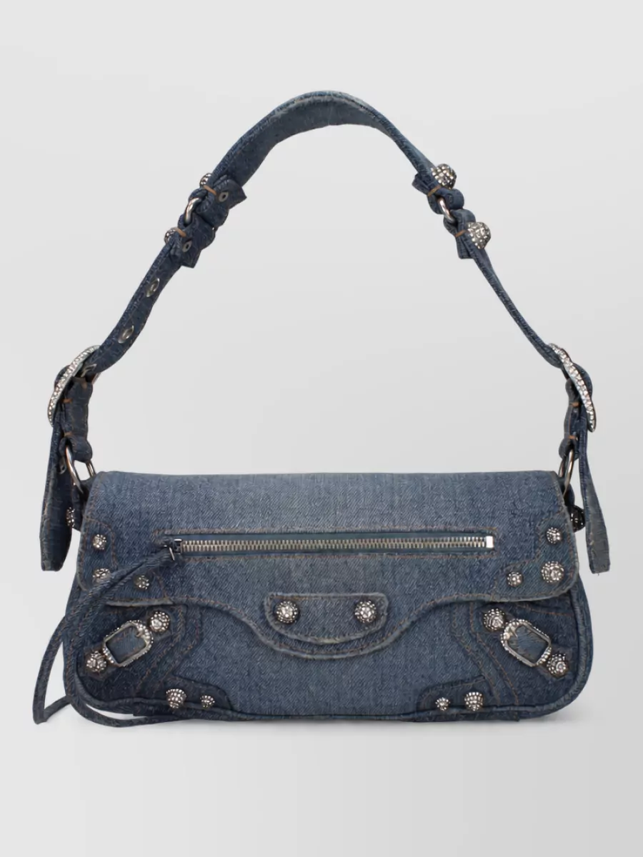 Balenciaga textile clutch bag