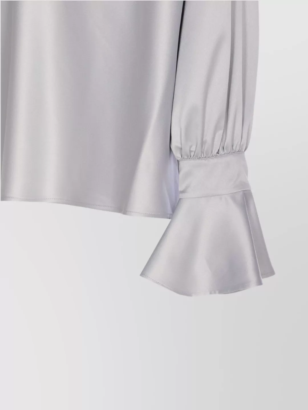 Pinko Satin Boat Neck Long Sleeve Top