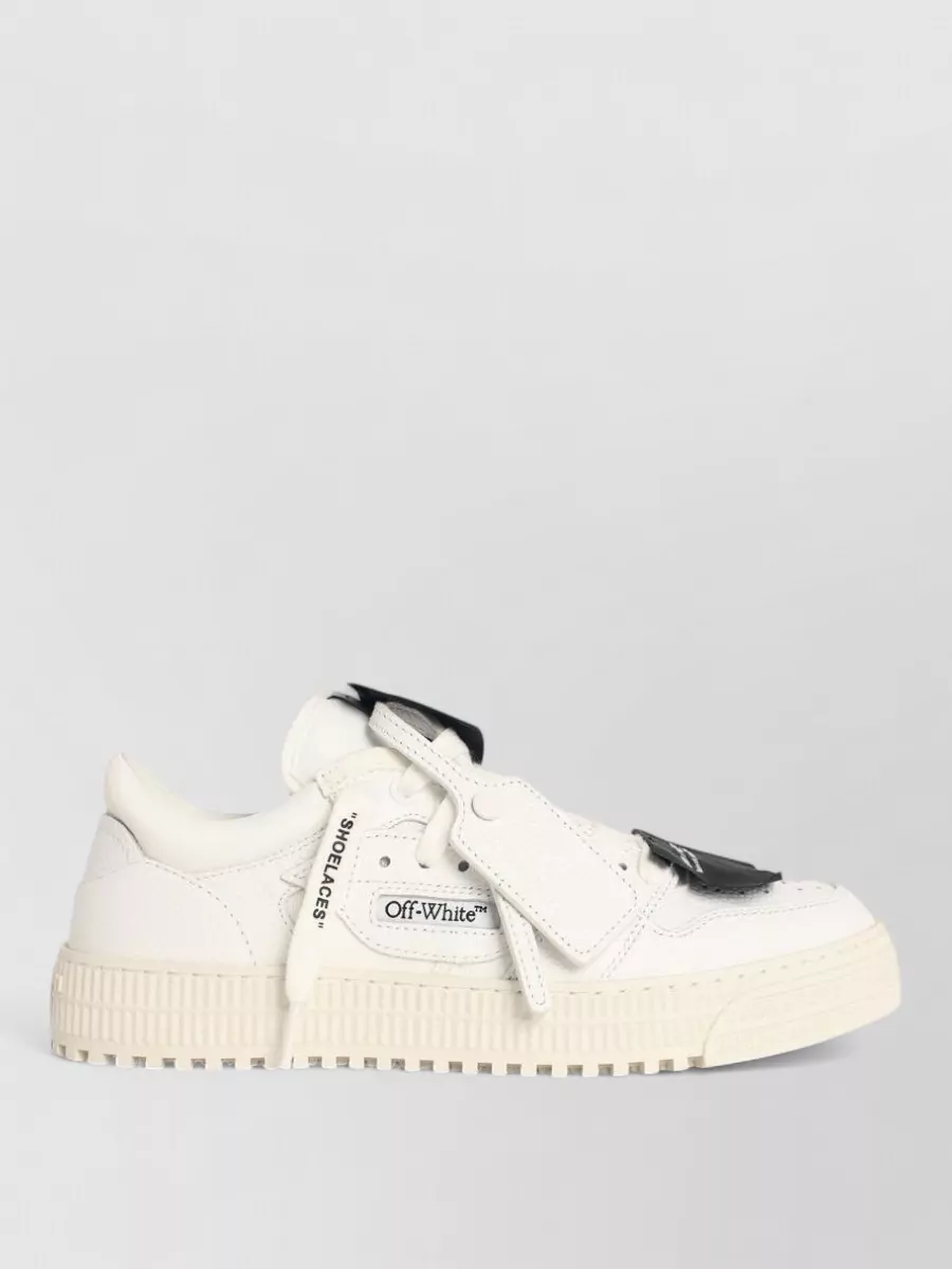 Off-White 3.0 Court Leather Blend Low Top Sneakers
