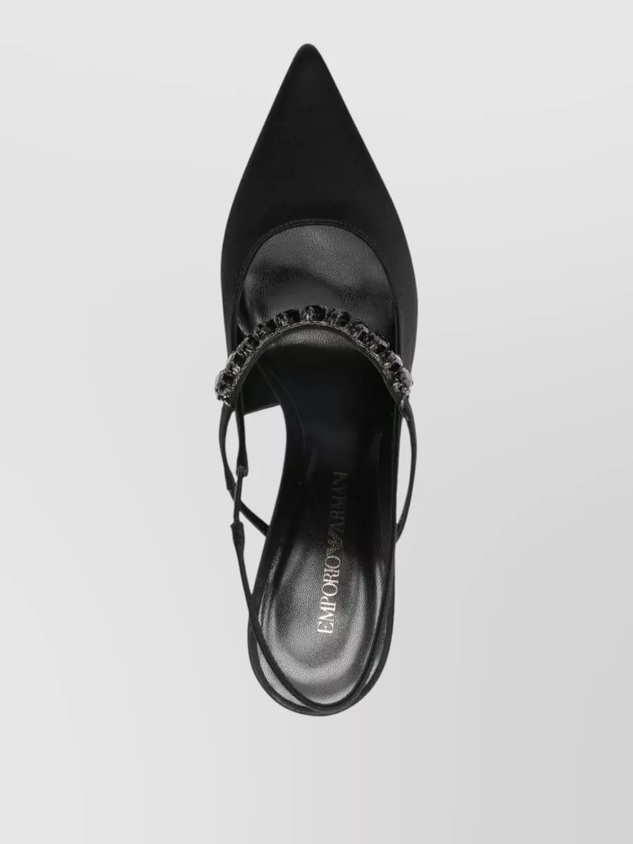 Emporio Armani Silk Slingback Pumps