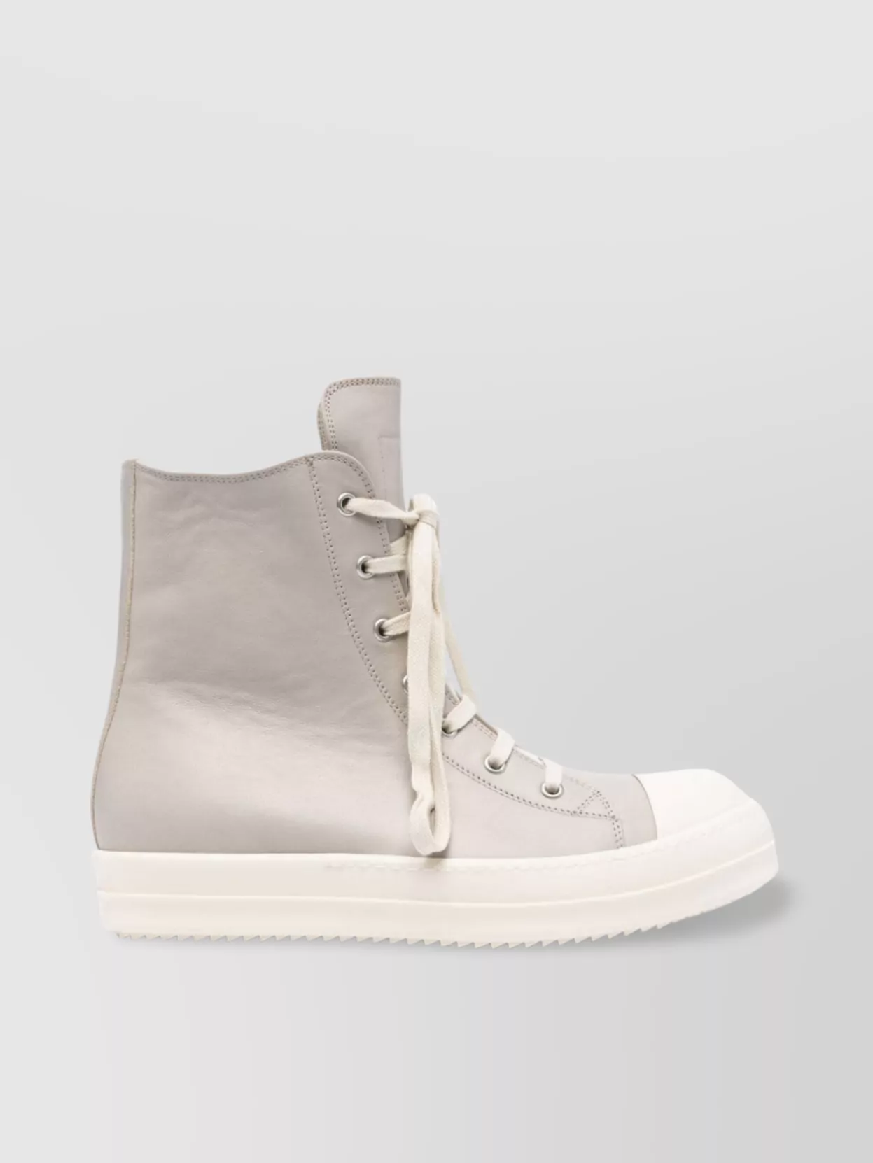 Shop Rick Owens Lido High-top Sneakers Featuring Shark-tooth Soles