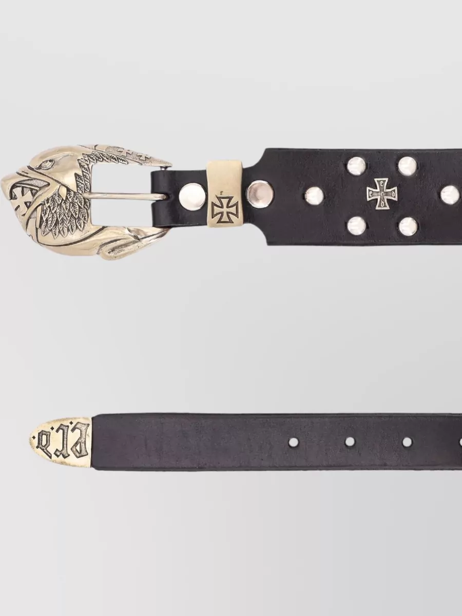 Enfants Riches Deprimes Eagle Petite Leather Belt Metal Buckle