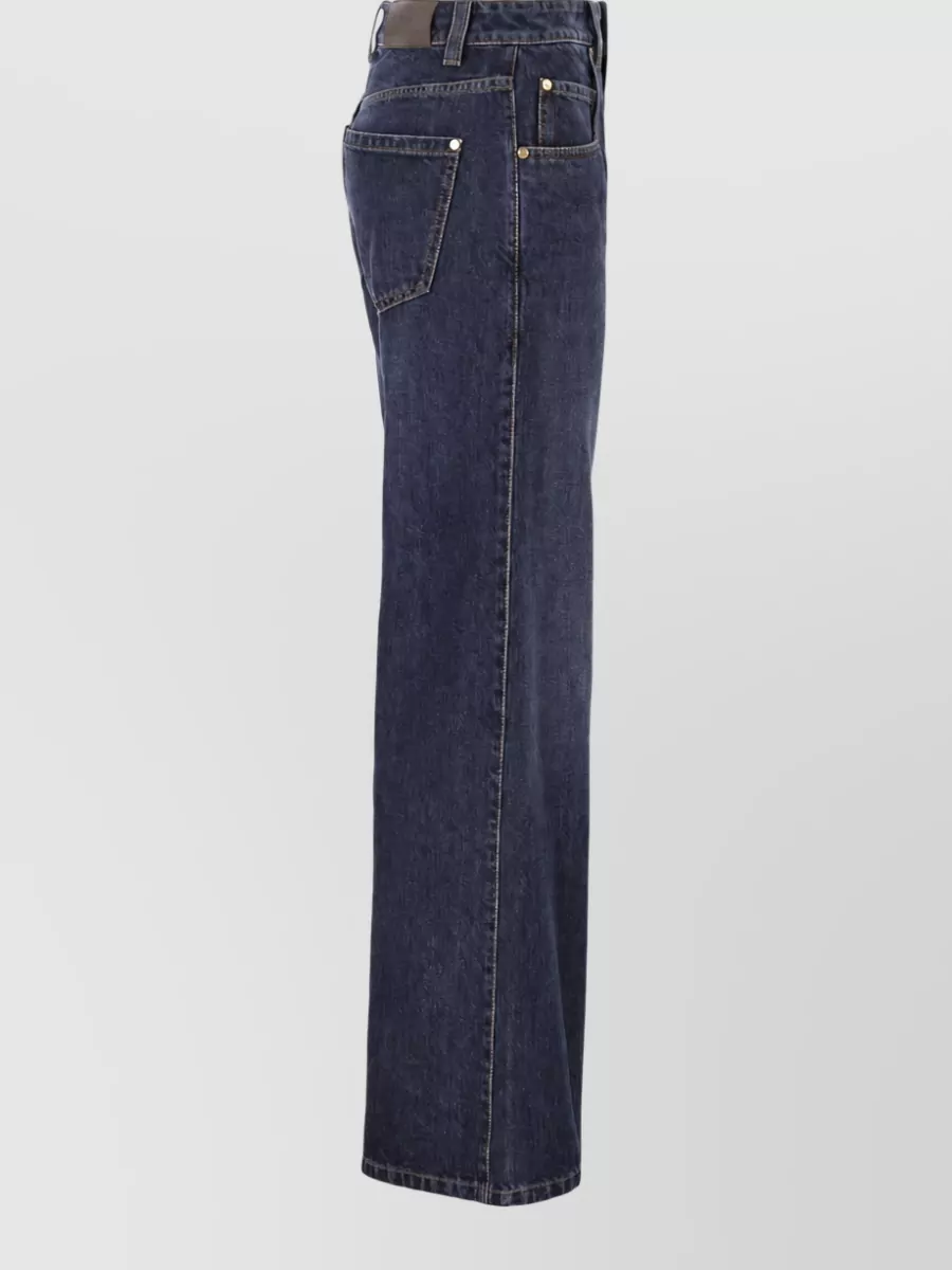 Brunello Cucinelli Wide-Leg Denim Trousers