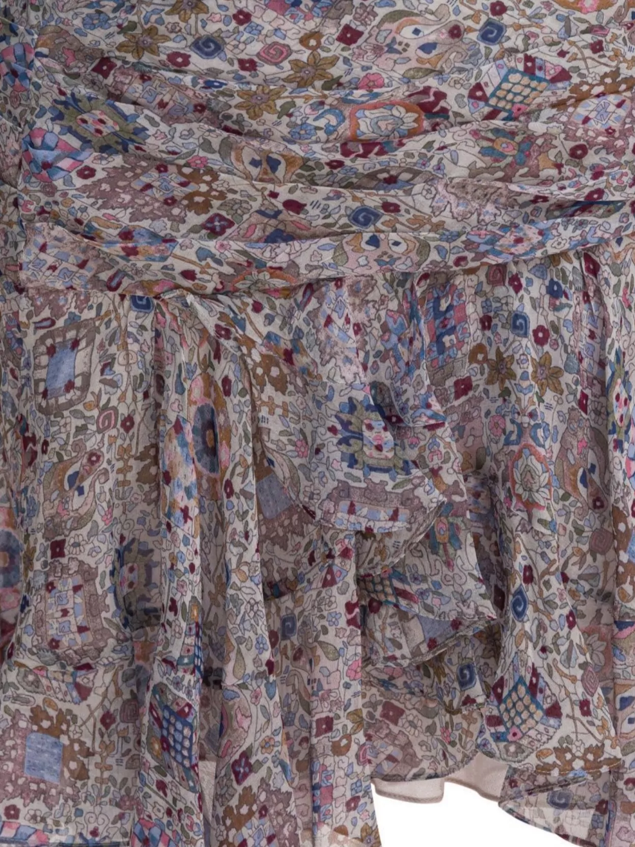 Isabel Marant Étoile Patterned Asymmetric Mini Skirt