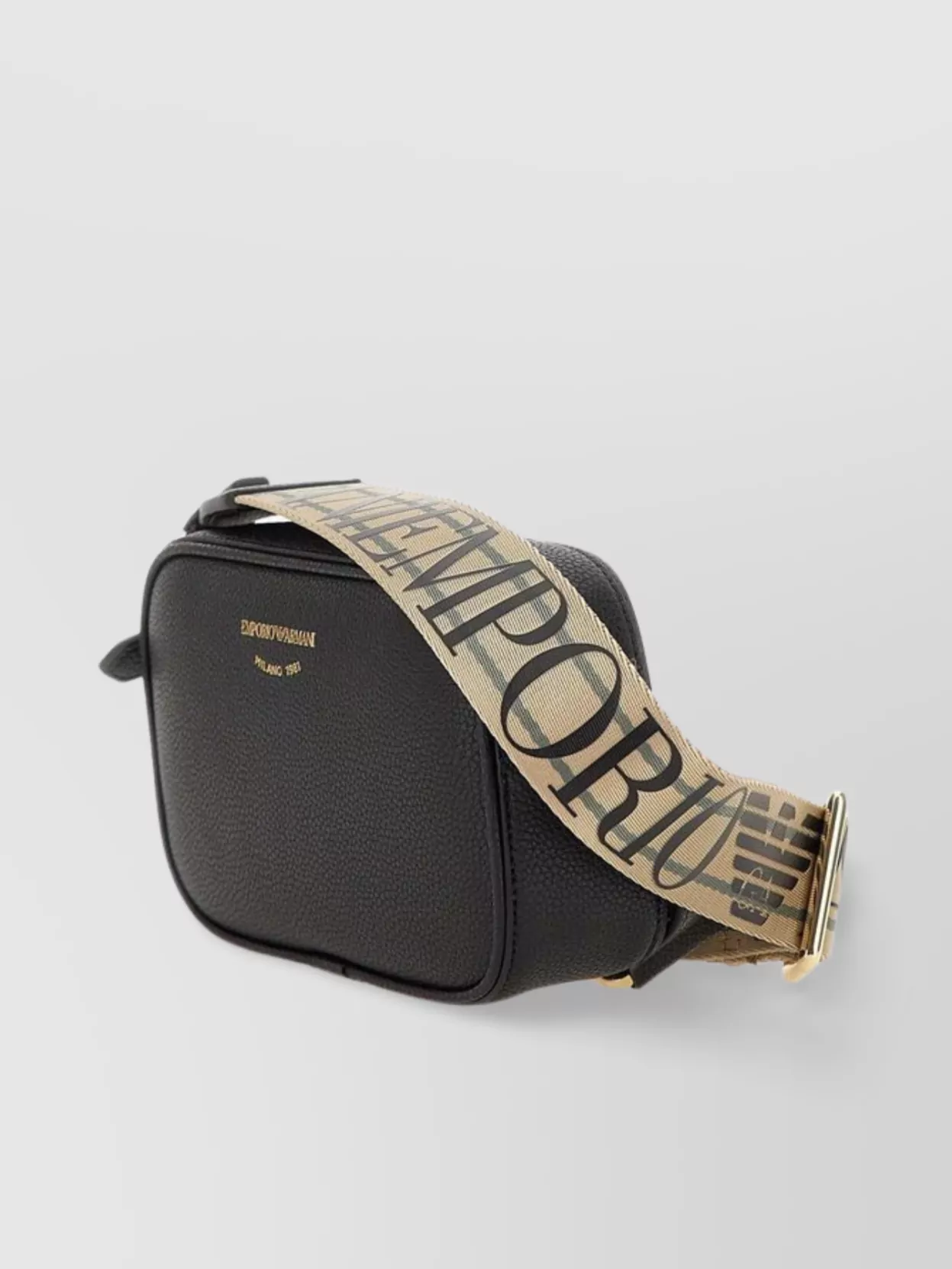 Emporio Armani Official Store Deer-print Camera Case With Shoulder Strap