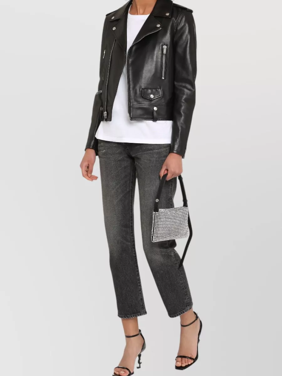 Saint Laurent Leather Biker Jacket