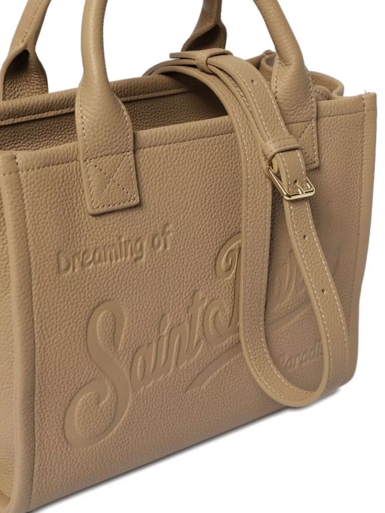 Mc2 Saint Barth Textured Shoulder Bag Detachable Strap