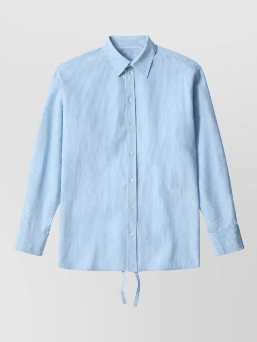 Mm6 Maison Margiela Striped open back shirt