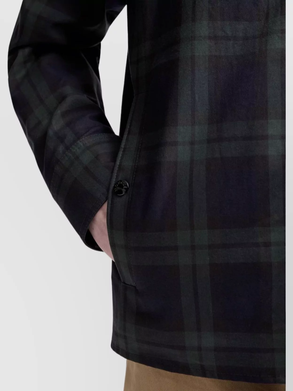 Moncler Plaid Long Sleeve Shirt