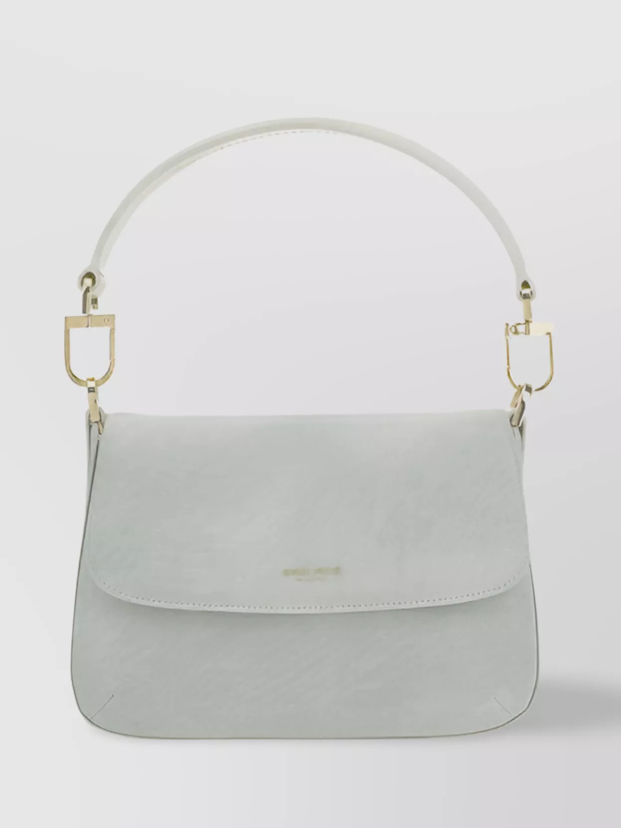 Shop Giorgio Armani Calfskin Baguette Shoulder Bag With Gold-plated Metal