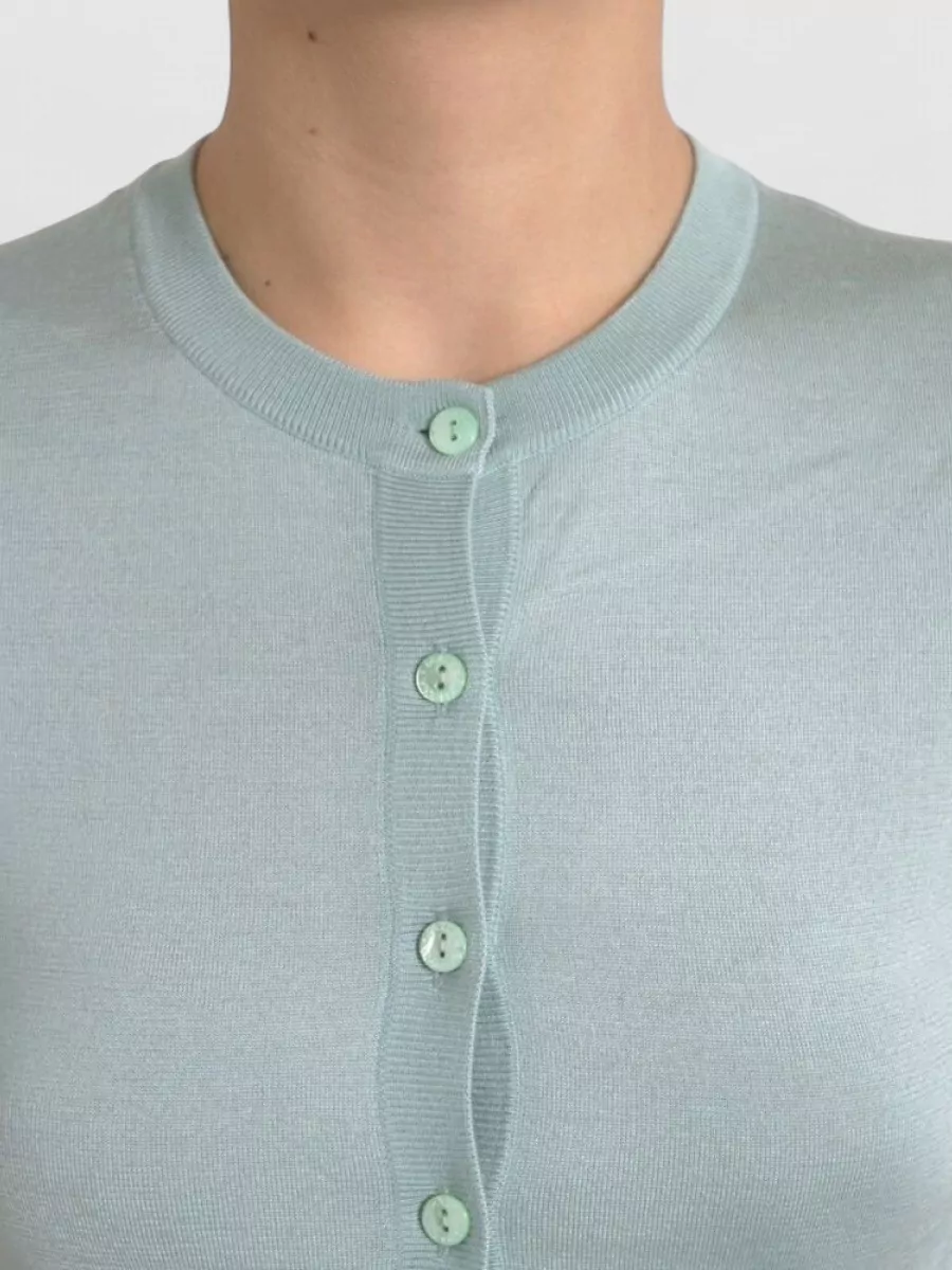 Dolce&Gabbana Silk Slim-Fit Crew-Neck Cardigan