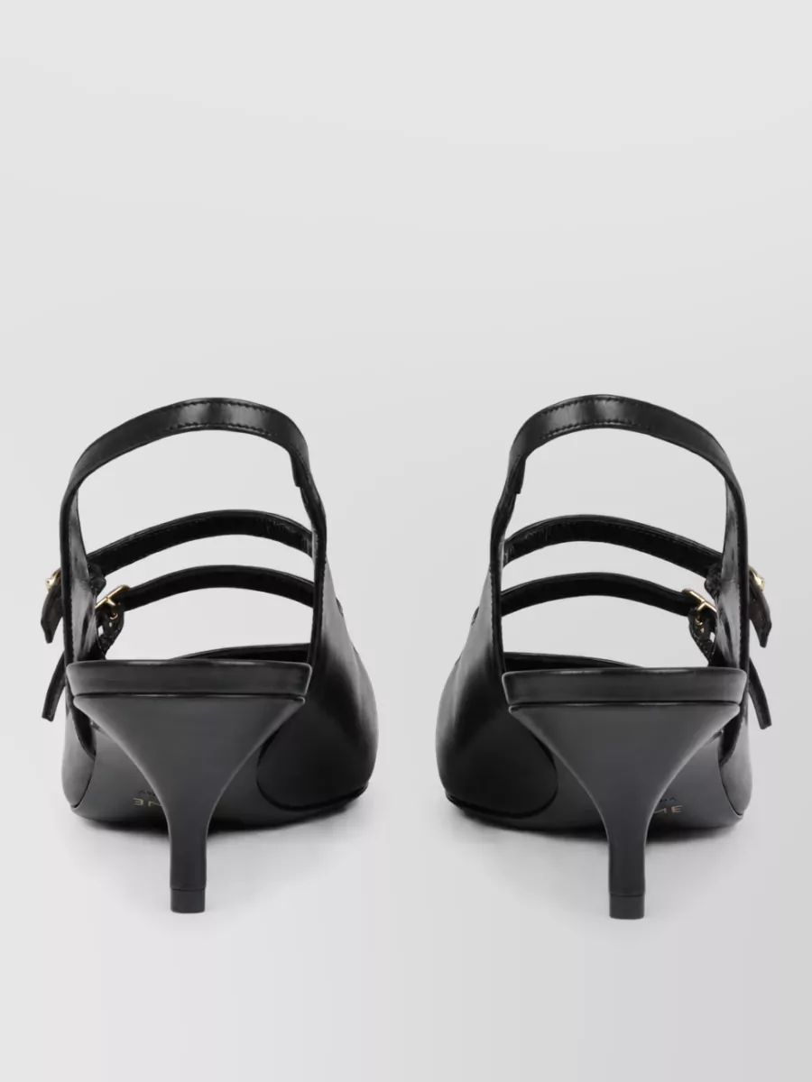 Celine Leather Slingback Mules