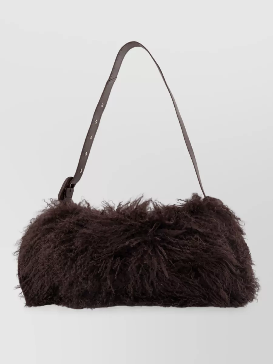 Ami Paris leather clutch bag