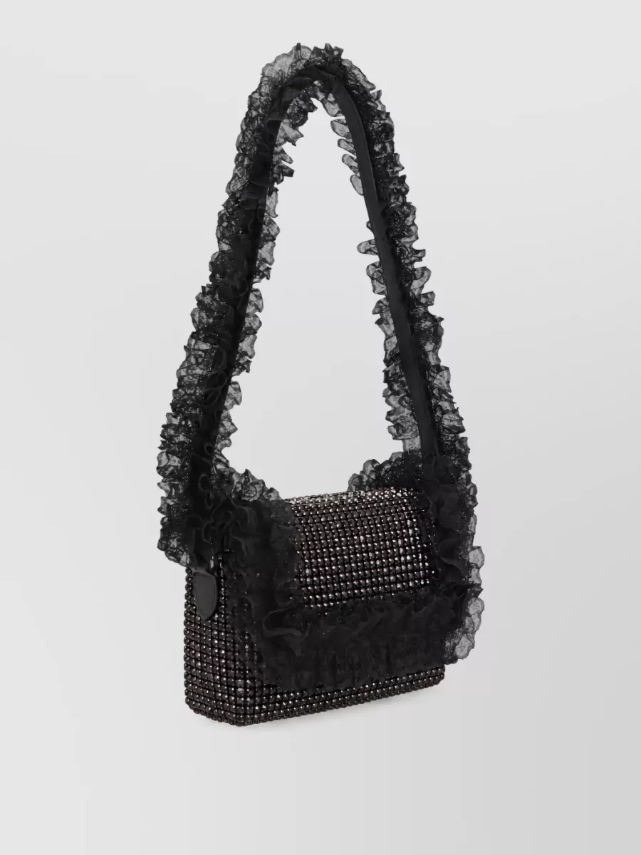 Self-Portrait Diamante Clutch Bag
