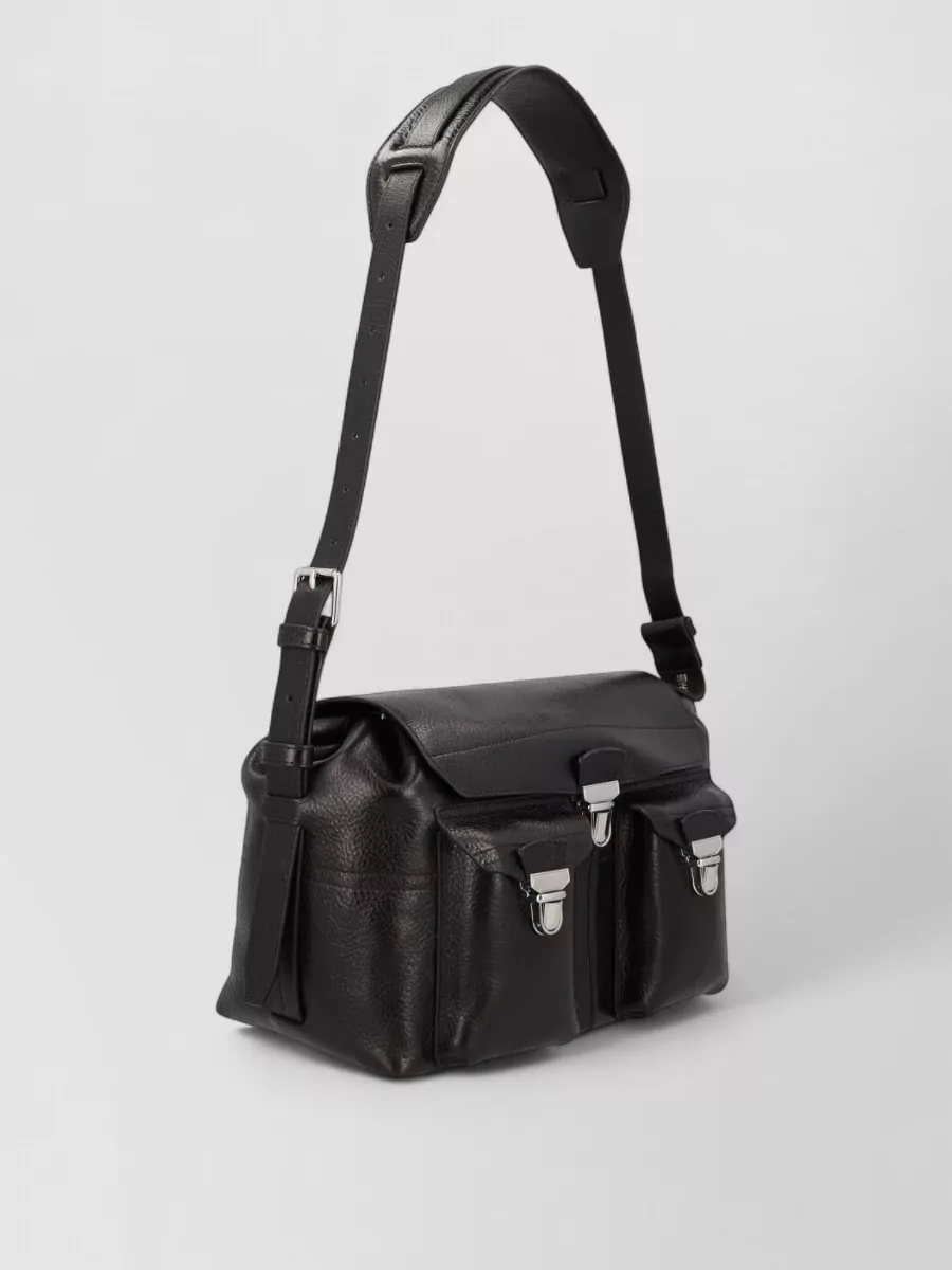 Lemaire Shoulder Bag Textured Finish Adjustable Strap