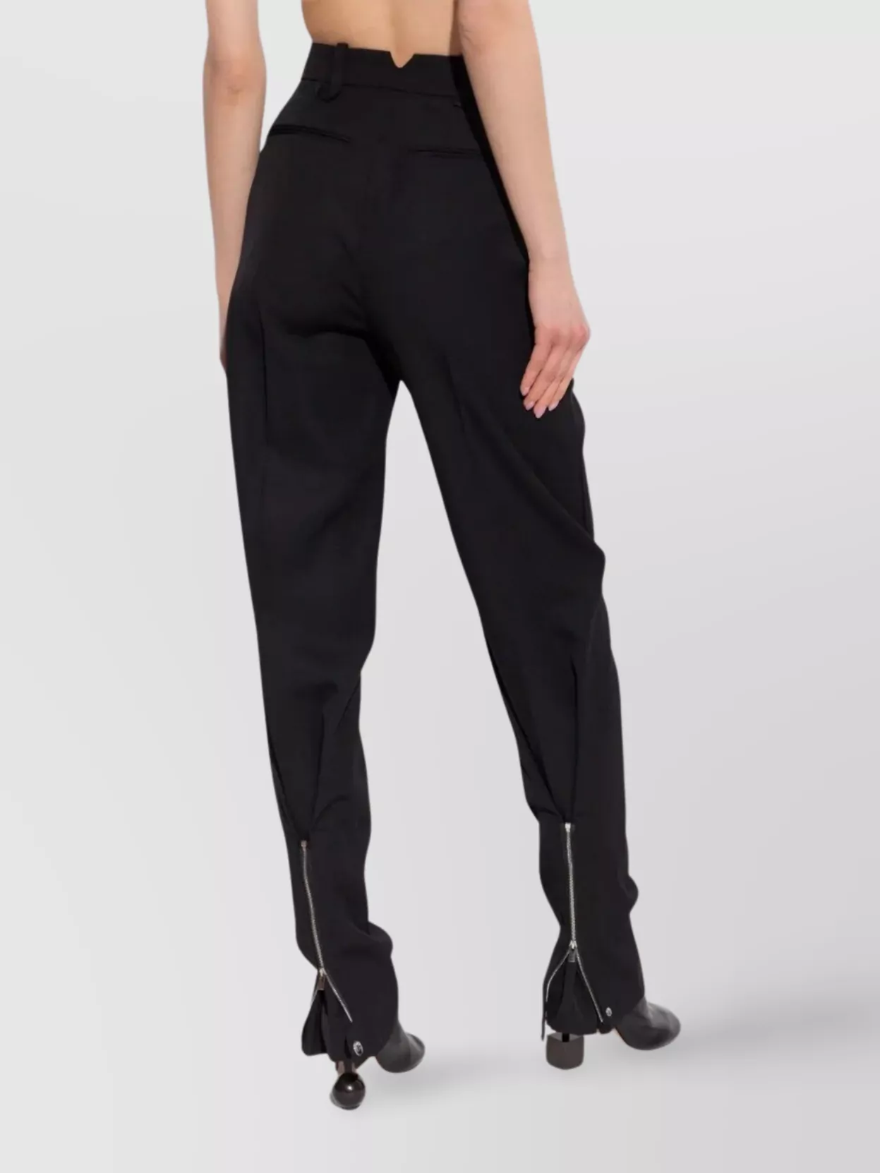 Jacquemus Mirada Trousers Zipper Accents