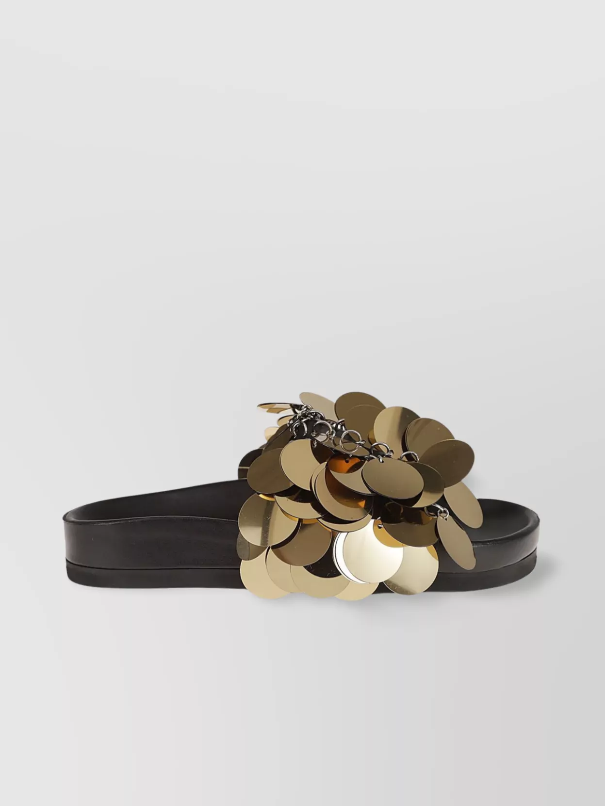 Paco Rabanne Sequin Embellished Calfskin Sandal