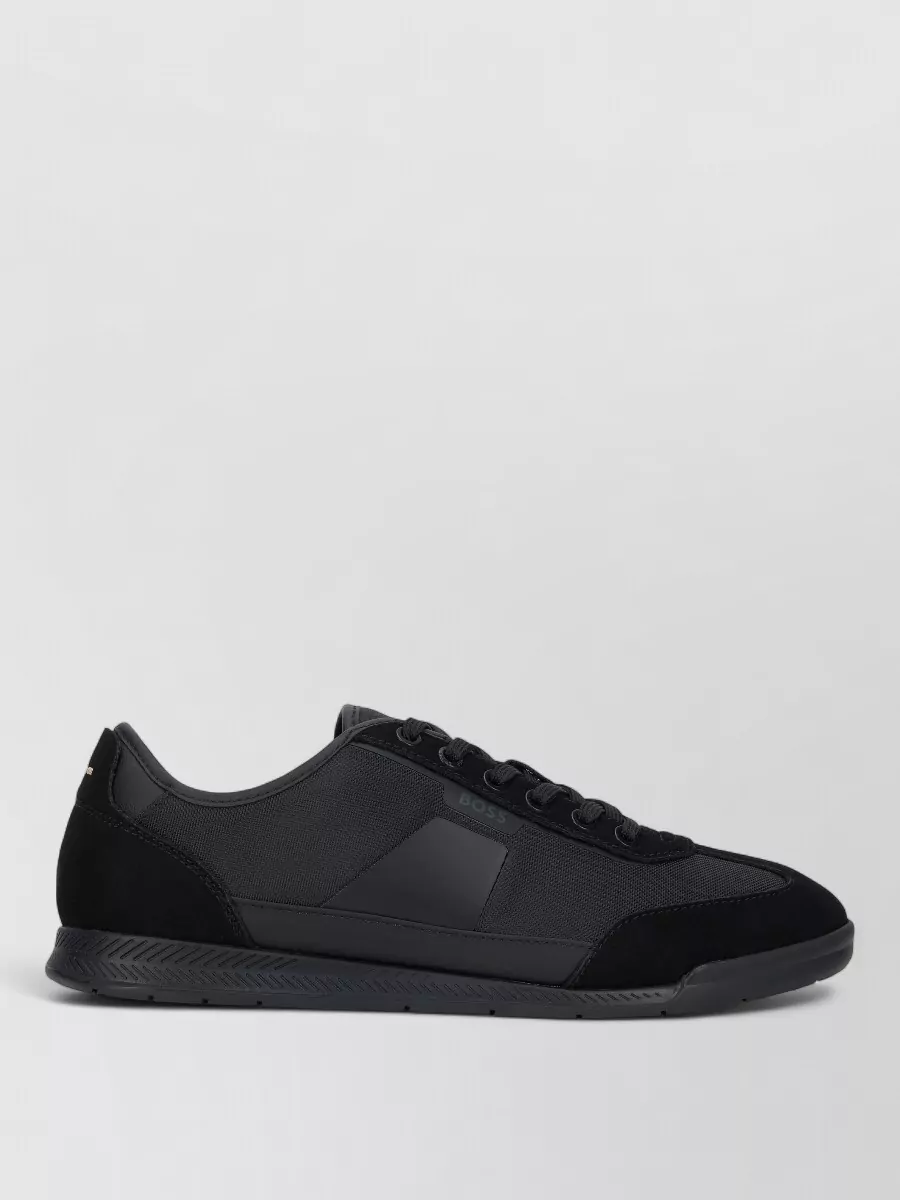 Boss Leather Low-Top Sneakers