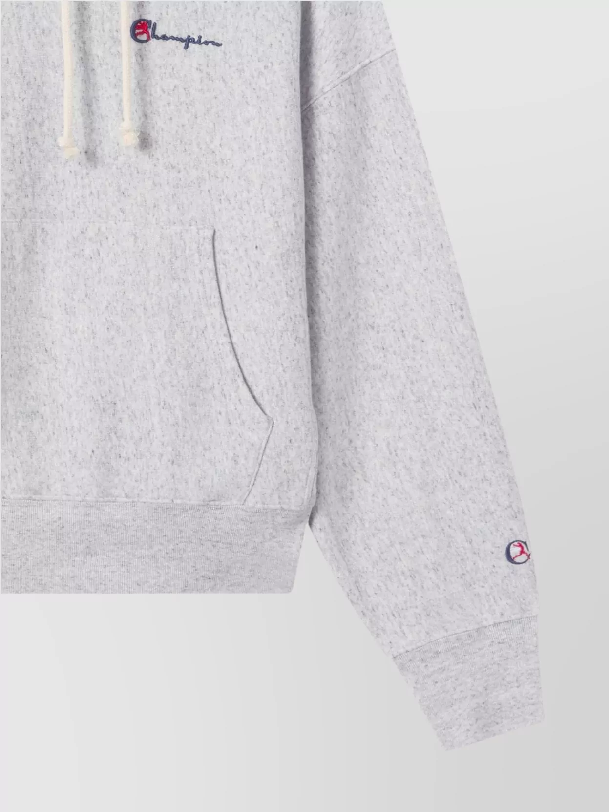 Champion Hooded Cotton Sweatshirt Kangaroo Pocket