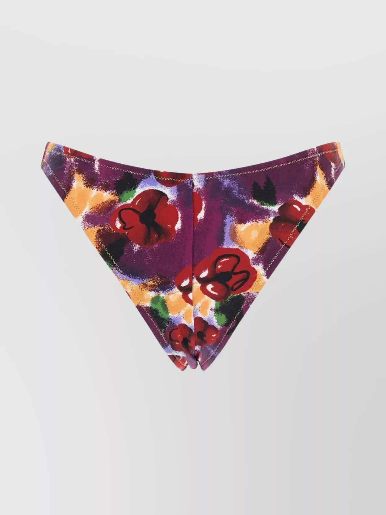 REINA OLGA FLORAL PRINT BIKINI BOTTOM WITH ELASTIC WAISTBAND