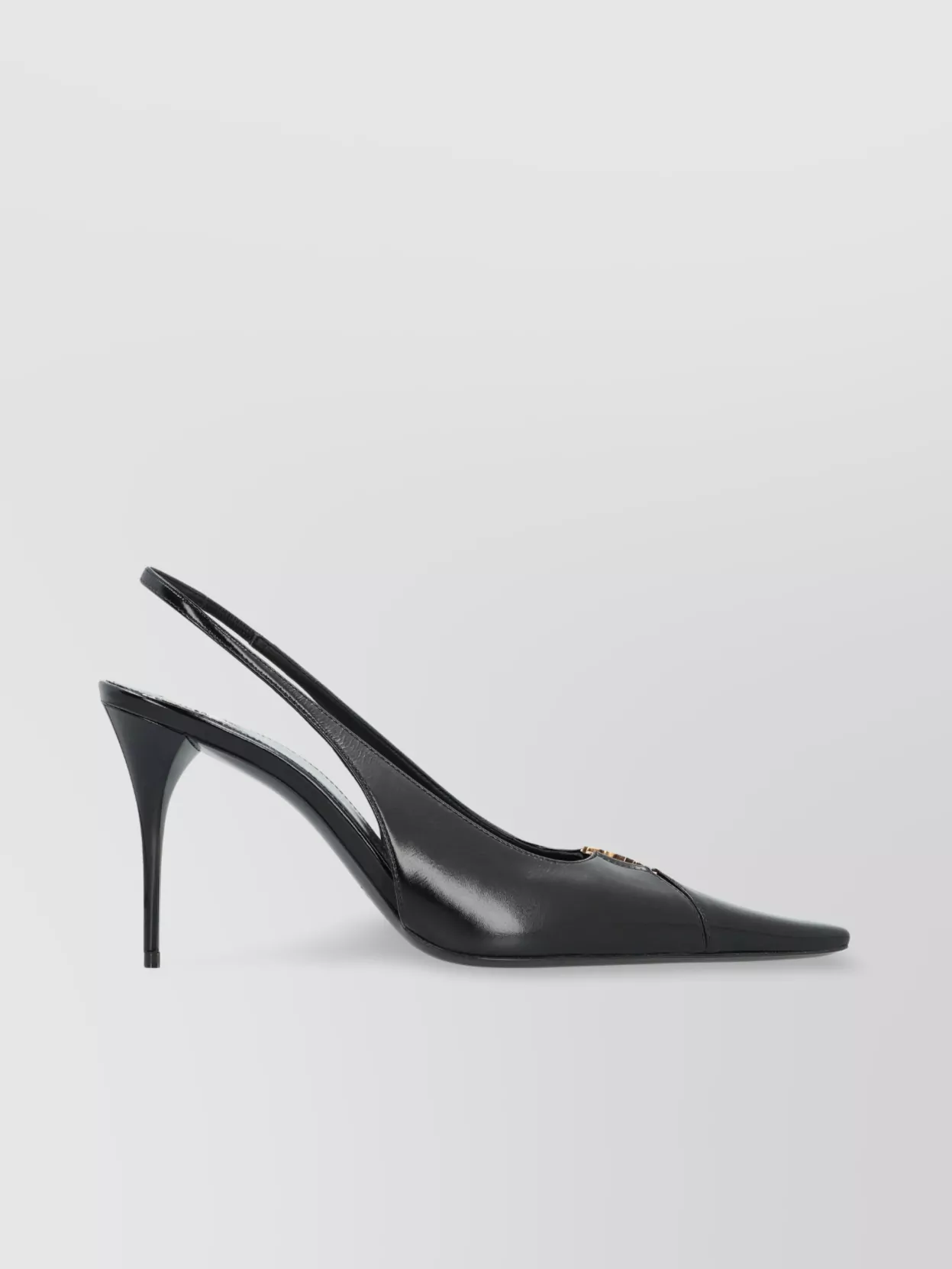 Saint Laurent Breteuil Leather Slingback Pumps