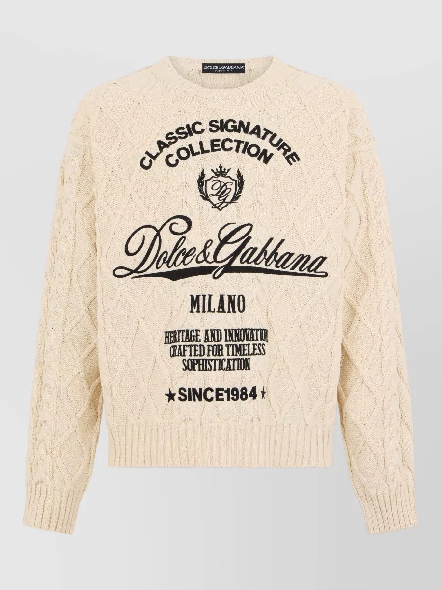 Dolce&Gabbana printed regular-fit jumper