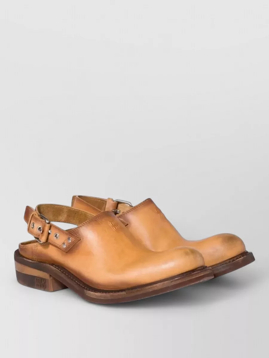 Miu Miu leather mules