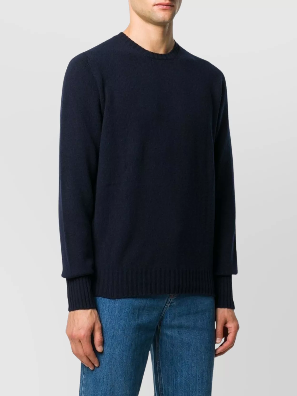 Drumohr Crew Neck Lambs Wool Sweater