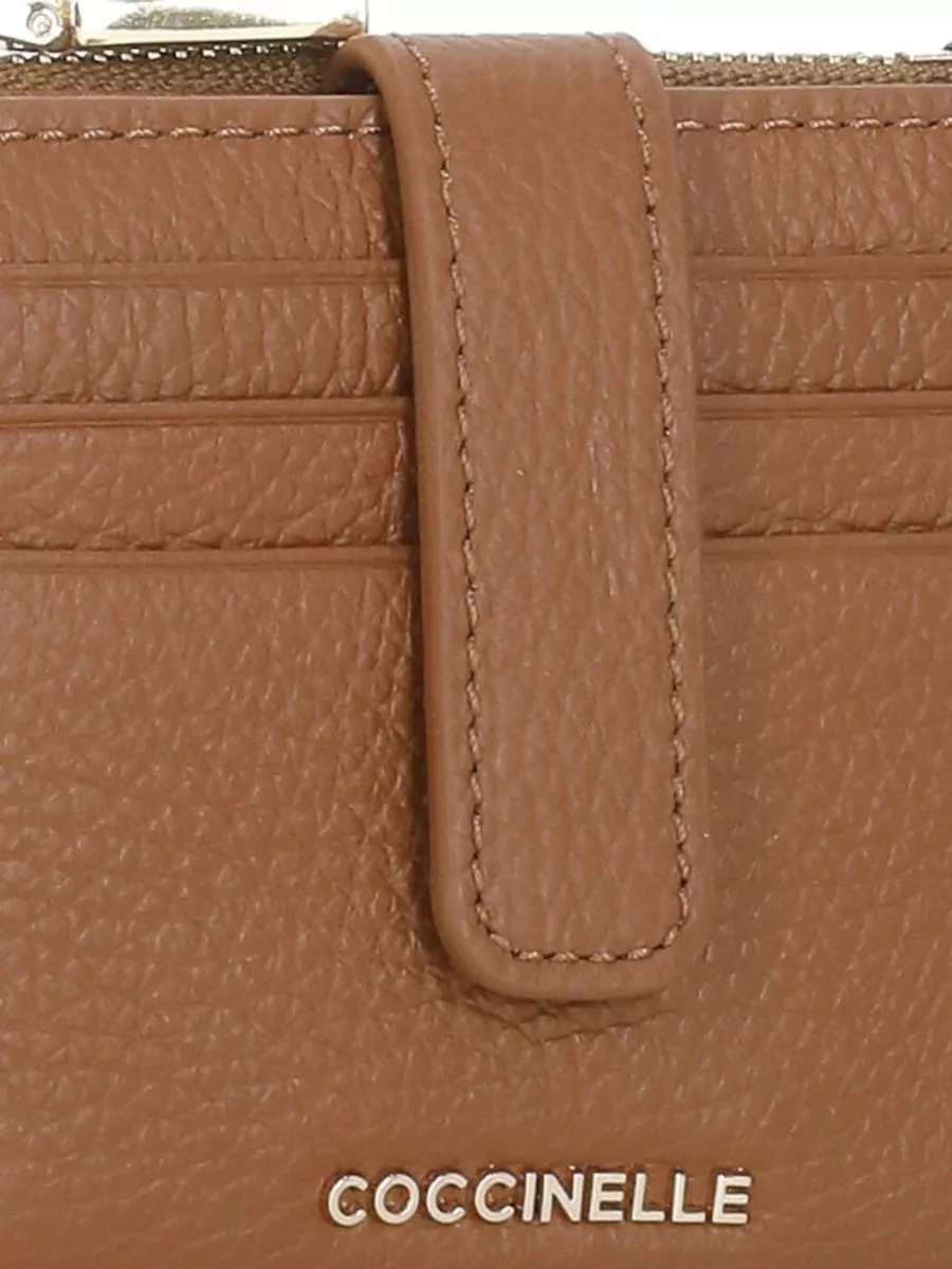 Coccinelle Textured Leather Compact Purse And Cardholder