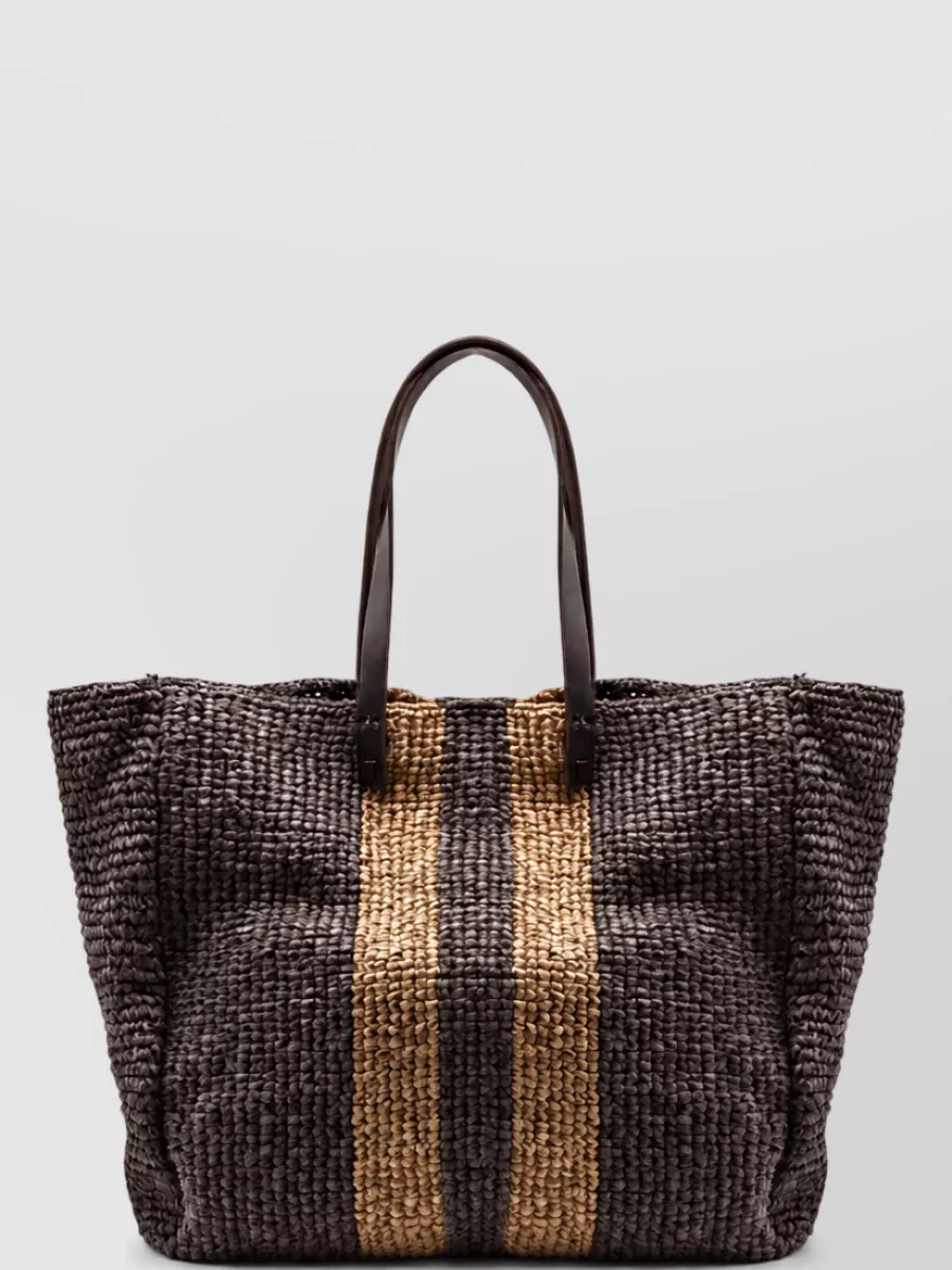 Parosh raffia beach bag