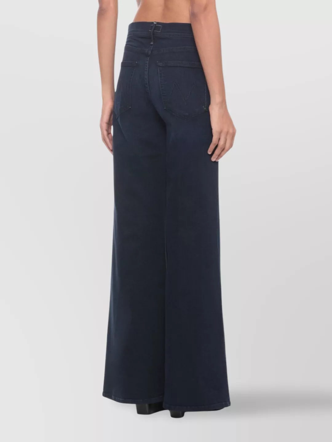 Mother Wide Leg Trousers With Pockets And Loops
