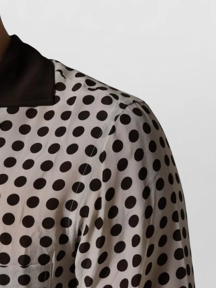 Dolce&Gabbana Silk Polka Dot Shirt
