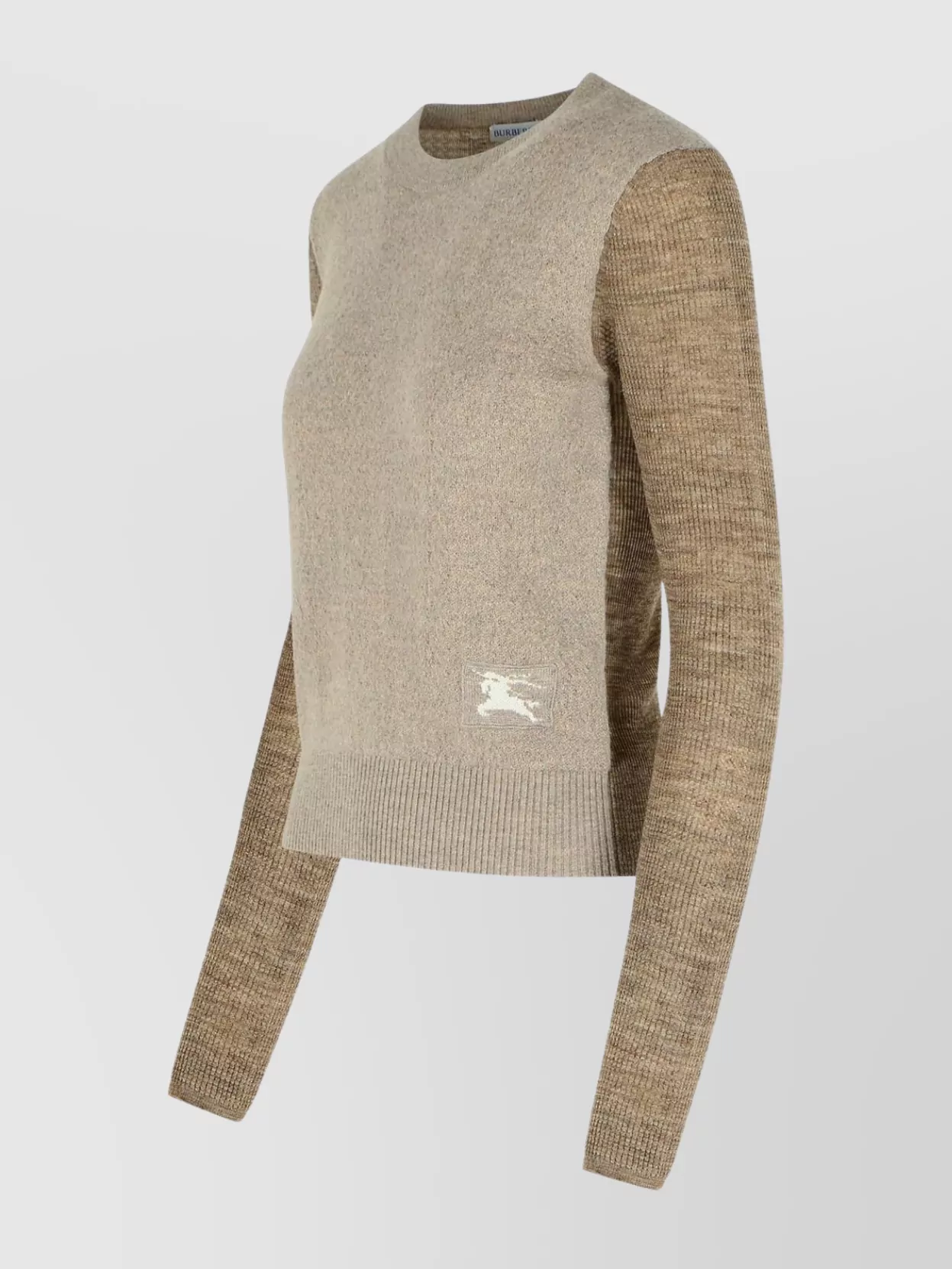 Burberry Turtleneck Sweater In Alpaca Blend In Brown