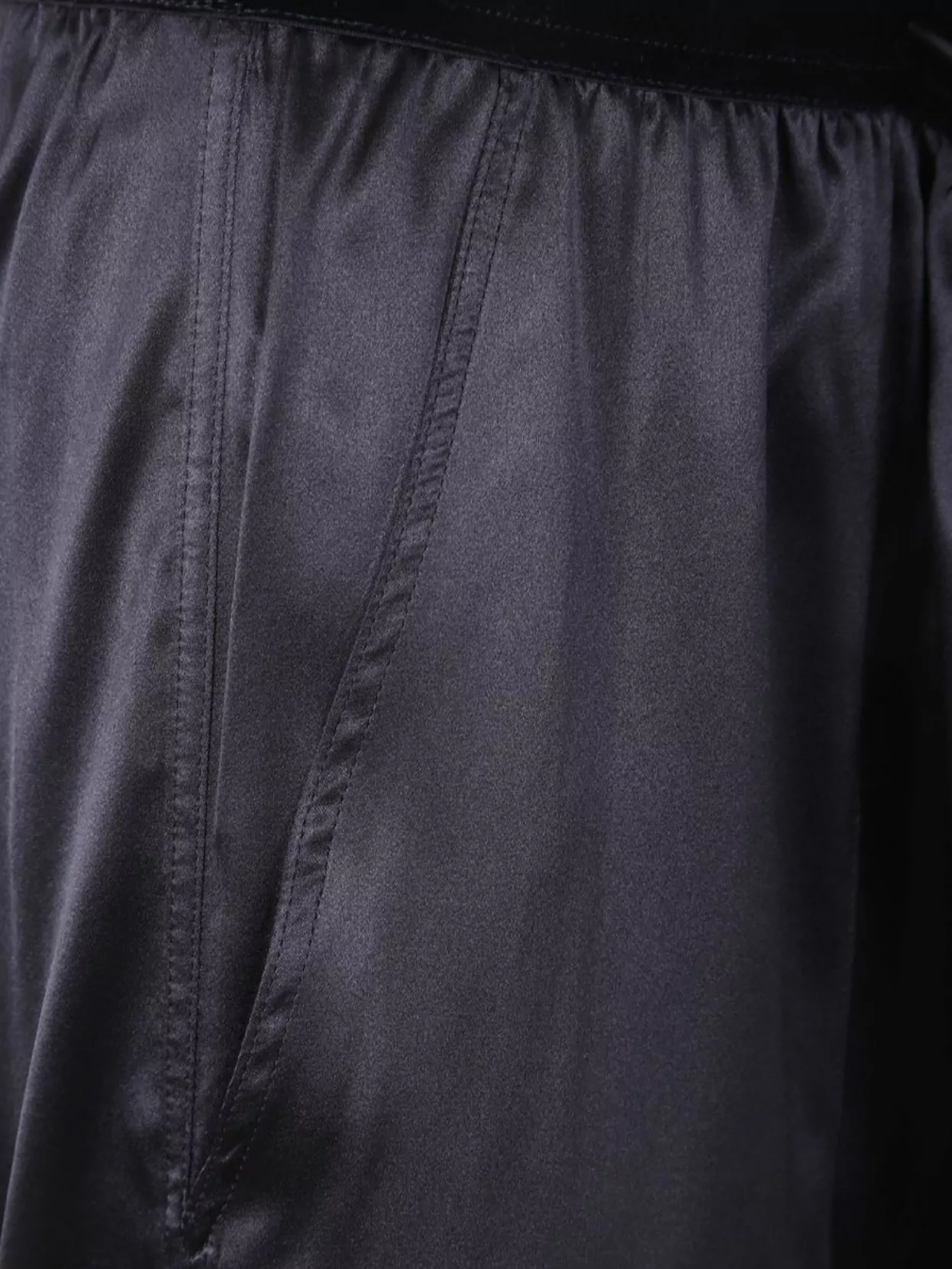 Tom Ford Silk Satin Trousers Elastic Waistband