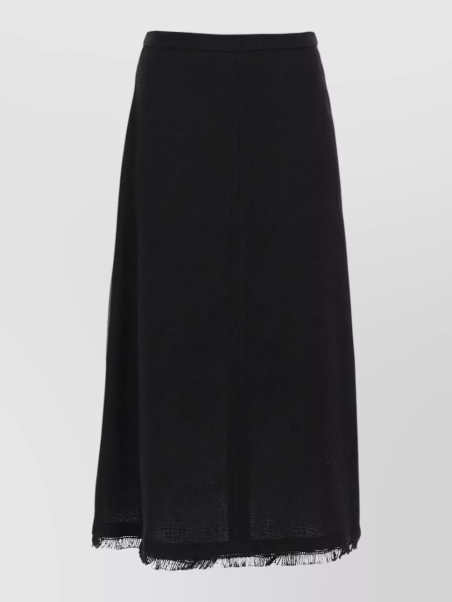 S Max Mara Linen A-line Skirt