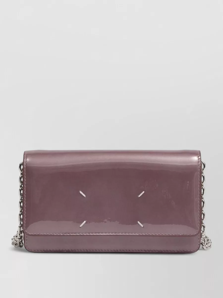 Maison Margiela na leather chain wallet