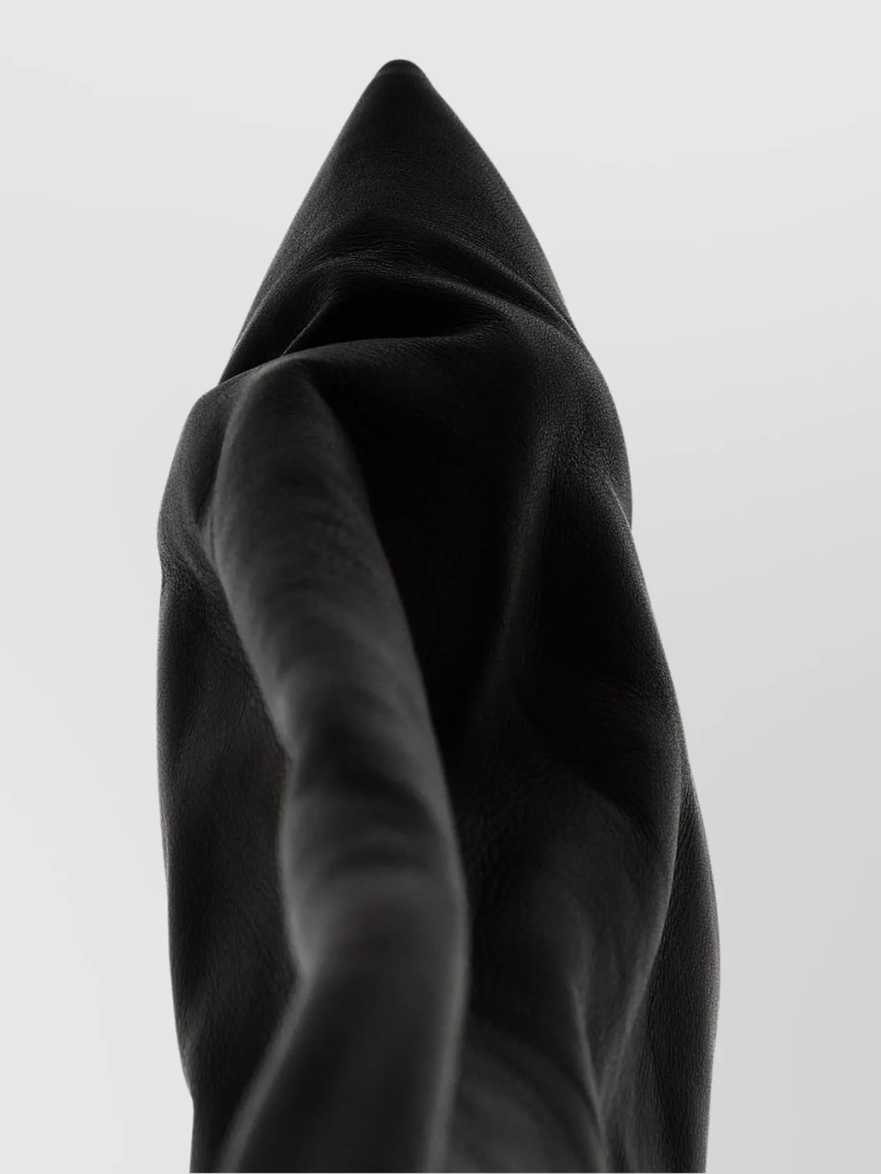 Rick Owens 'Kiss Taco' Stretch Fabric Boots With Clear Heel