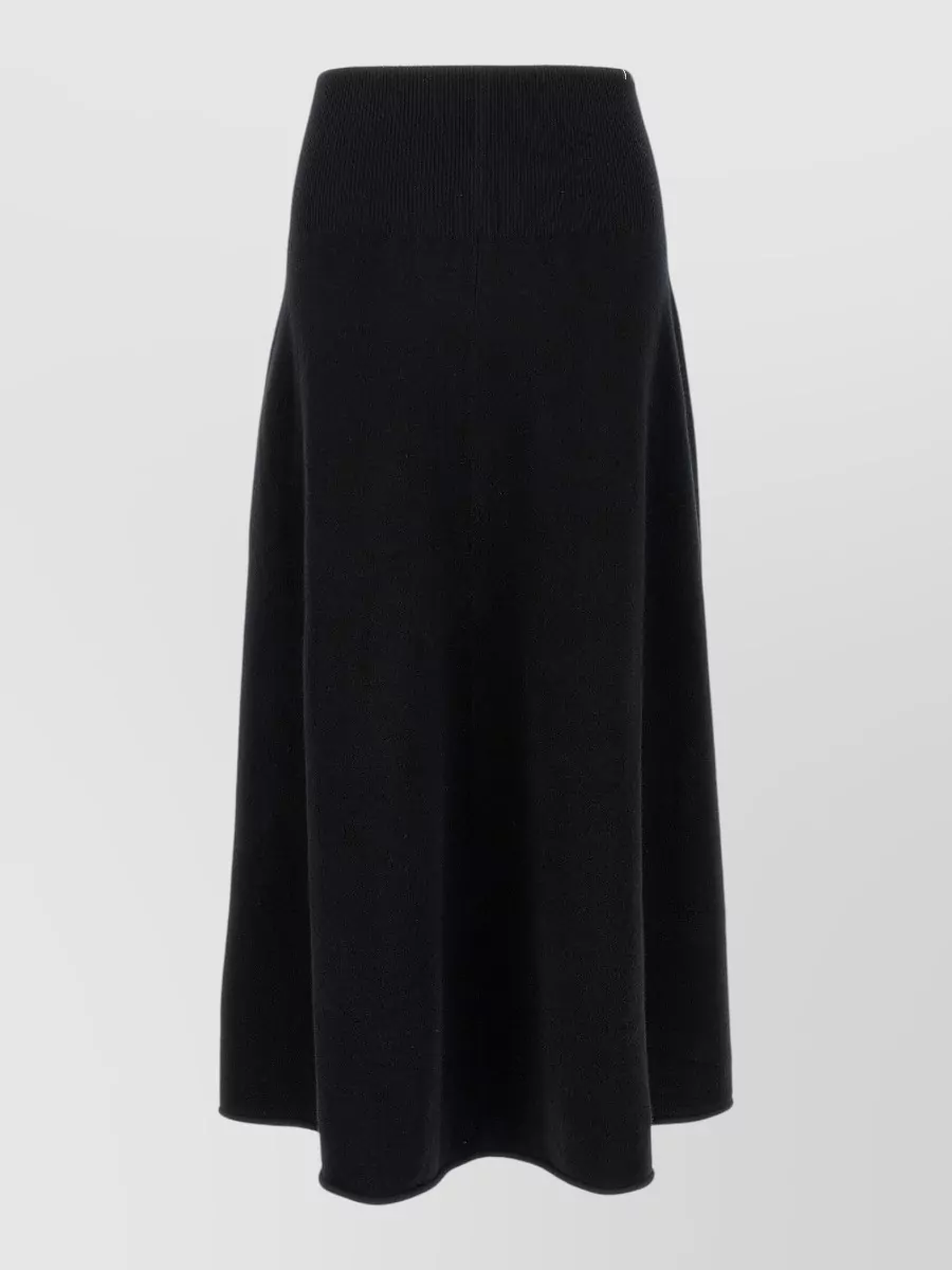 Extreme Cashmere cashmere flared midi a-line skirt