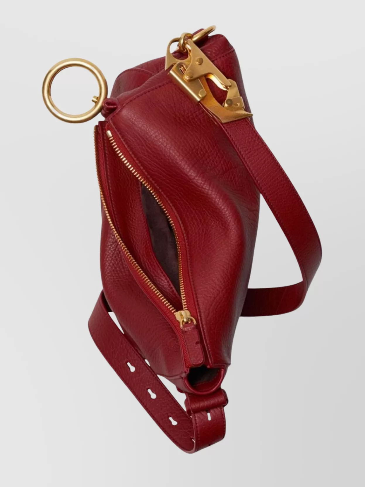 Burberry Adjustable Strap Leather Crossbody Bags